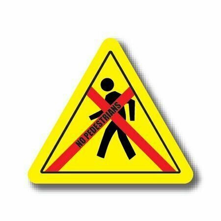 ERGOMAT 30in TRIANGLE SIGNS - No Pedestrians DSV-SIGN 900 #1407 -UEN